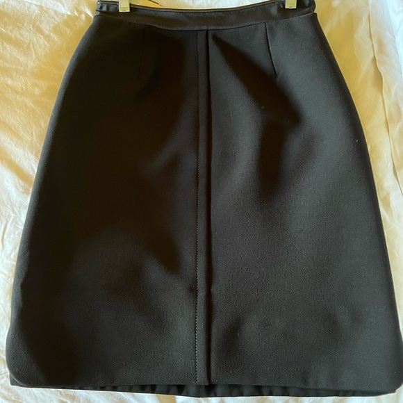 BALENCIAGA Skirt New With faux Leather trim Size 40 US 6 Fully Lined - Picture 5 of 16